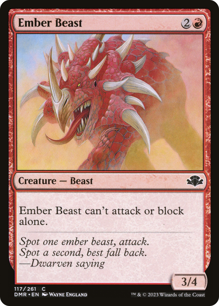 Ember Beast [Dominaria Remastered] | Gamers Paradise