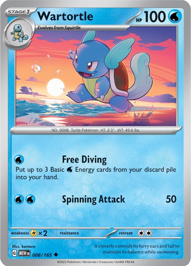 Wartortle (008/165) [Scarlet & Violet 151] | Gamers Paradise