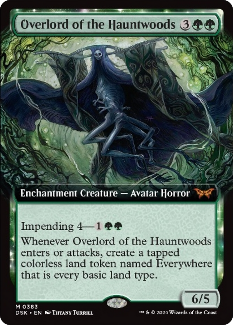 Overlord of the Hauntwoods (Extended Art) [Duskmourn: House of Horror] | Gamers Paradise