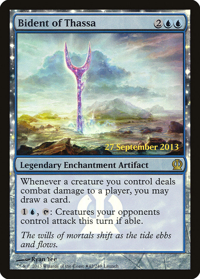 Bident of Thassa (Prerelease) [Theros Promos] | Gamers Paradise