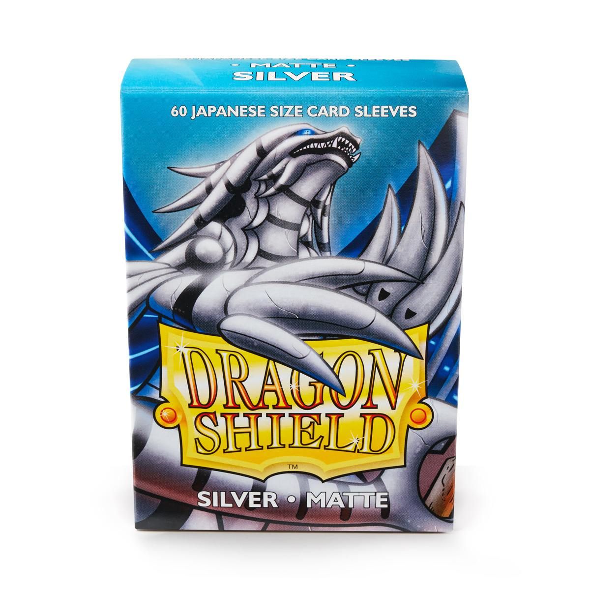 Dragon Shield: Japanese Size 60ct Sleeves - Silver (Matte) | Gamers Paradise