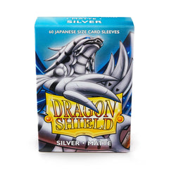 Dragon Shield: Japanese Size 60ct Sleeves - Silver (Matte) | Gamers Paradise