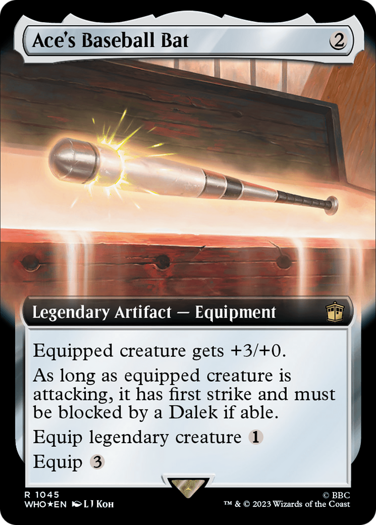 Ace's Baseball Bat (Extended Art) (Surge Foil) [Doctor Who] | Gamers Paradise