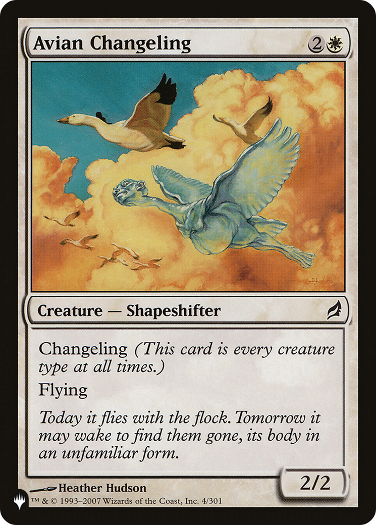 Avian Changeling [The List Reprints] | Gamers Paradise