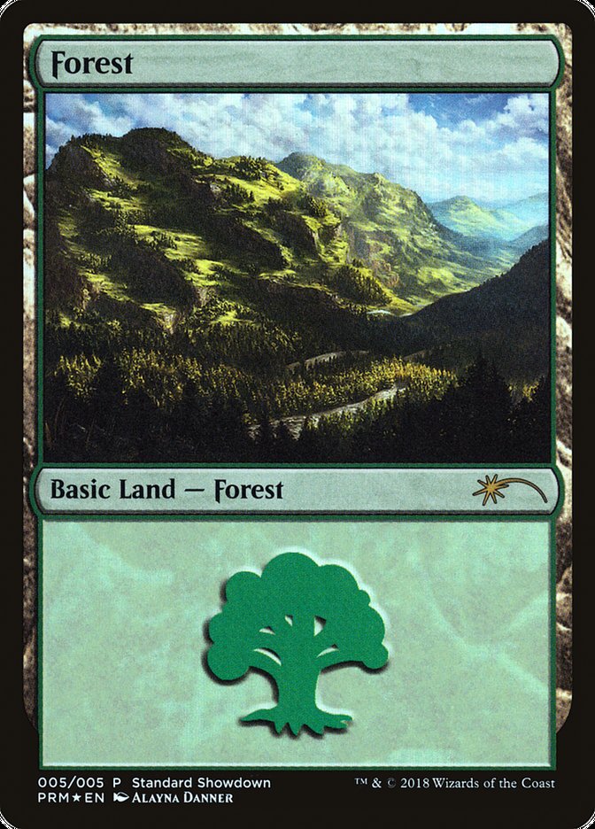 Forest (Alayna Danner) [Standard Showdown Promos] | Gamers Paradise