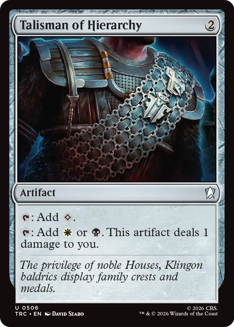 Talisman of Hierarchy (Surge Foil) [Star Trek Commander] | Gamers Paradise