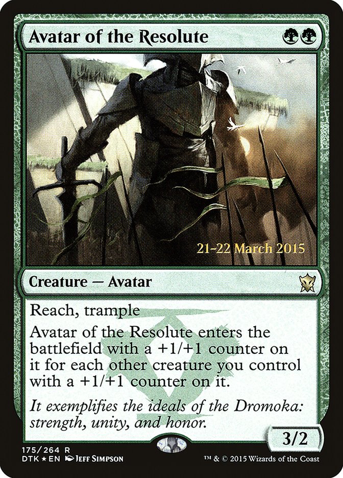Avatar of the Resolute [Dragons of Tarkir Prerelease Promos] | Gamers Paradise