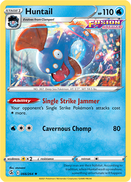 Huntail (066/264) [Sword & Shield: Fusion Strike] | Gamers Paradise