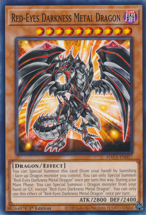 Red-Eyes Darkness Metal Dragon [HAC1-EN017] Common | Gamers Paradise