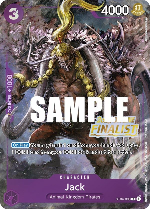 Jack (Offline Regional 2023) [Finalist] [One Piece Promotion Cards] | Gamers Paradise