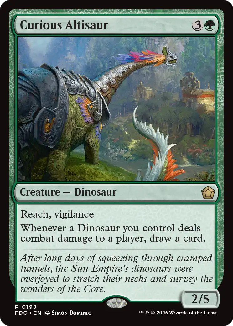 Curious Altisaur [Foundations Commander] | Gamers Paradise