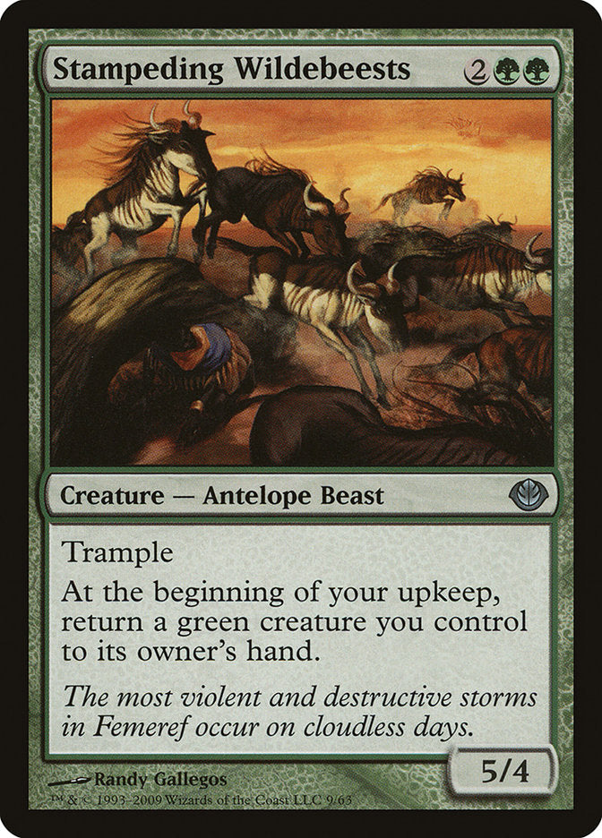 Stampeding Wildebeests [Duel Decks: Garruk vs. Liliana] | Gamers Paradise