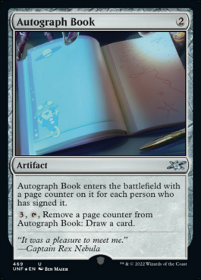 Autograph Book (Galaxy Foil) [Unfinity] | Gamers Paradise