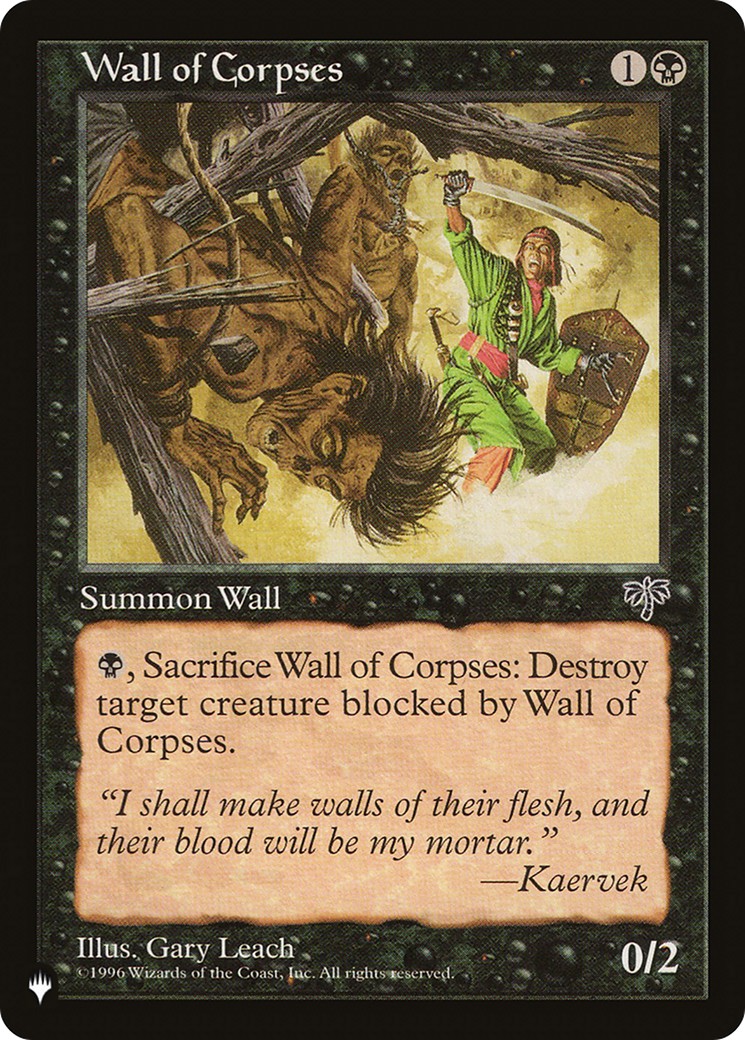 Wall of Corpses [The List Reprints] | Gamers Paradise