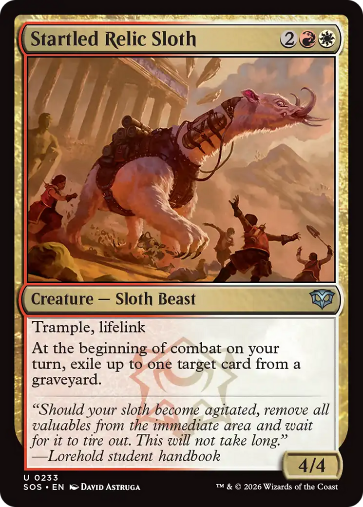 Startled Relic Sloth [Secrets of Strixhaven] | Gamers Paradise