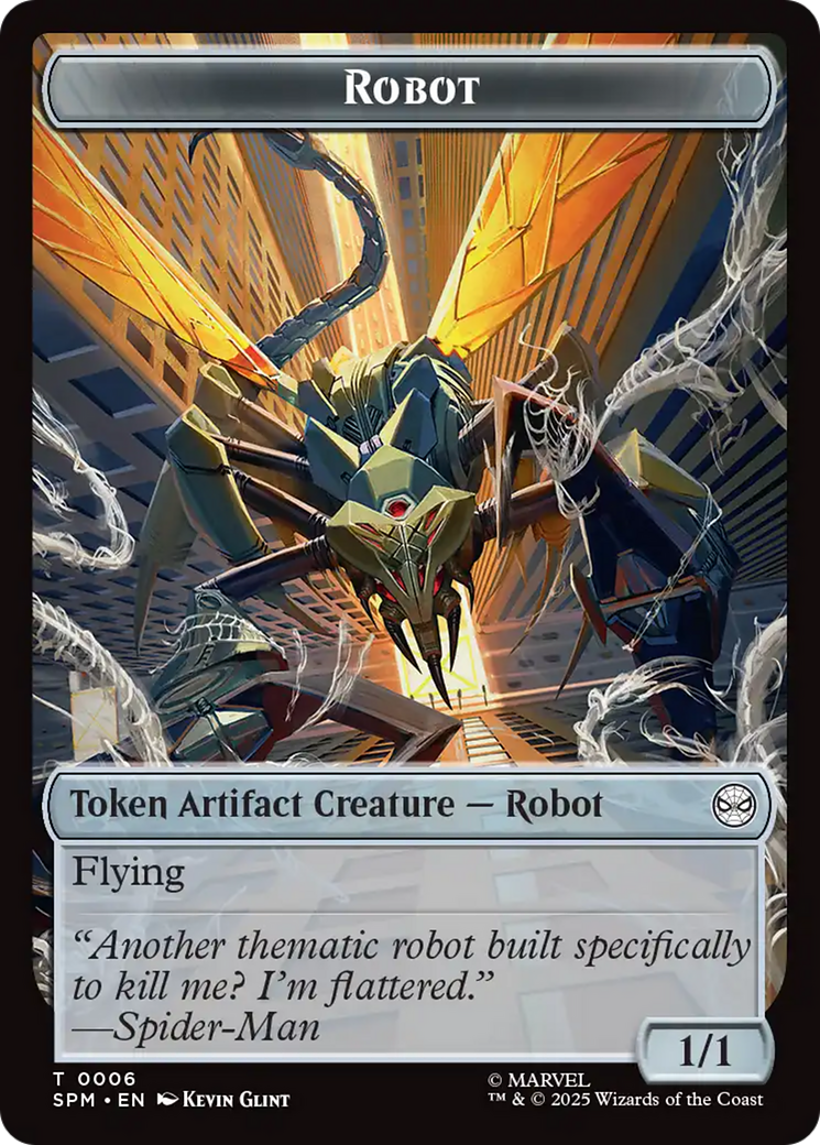 Food // Robot Double-Sided Token [Marvel's Spider-Man Tokens] | Gamers Paradise