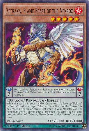 Zefraxa, Flame Beast of the Nekroz [CROS-EN027] Common | Gamers Paradise