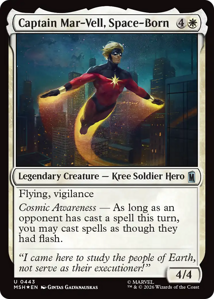 Captain Mar-Vell, Space-Born (Surge Foil) [Marvel Super Heroes] | Gamers Paradise