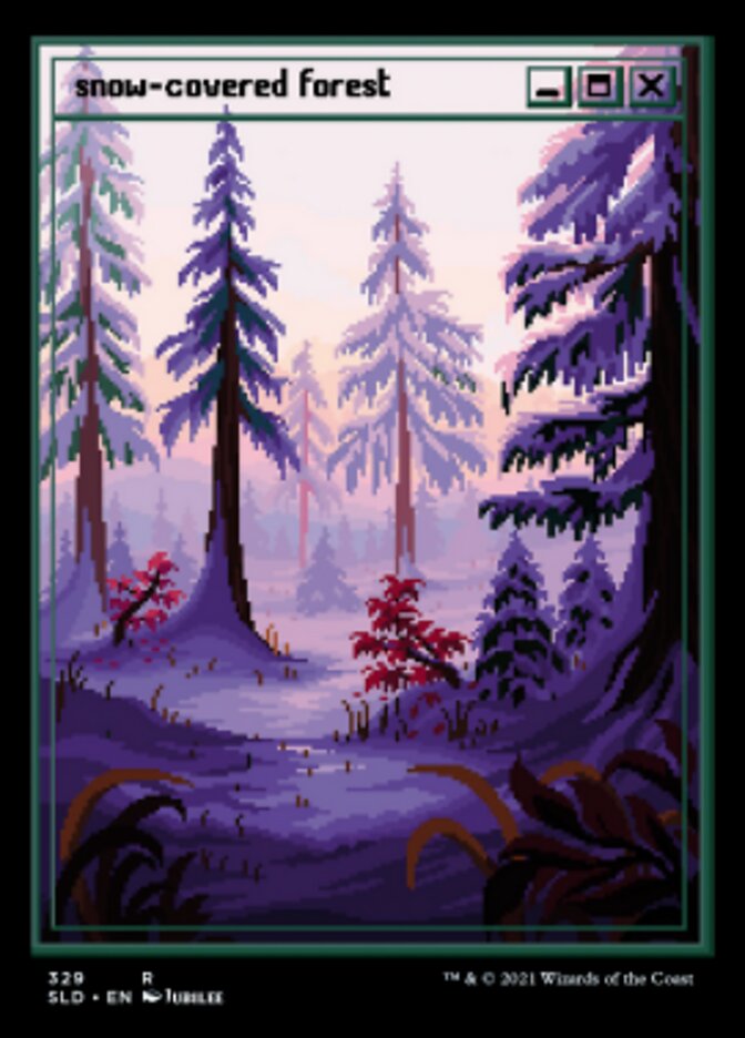 Snow-Covered Forest (Foil Etched) [Secret Lair Drop Series] | Gamers Paradise