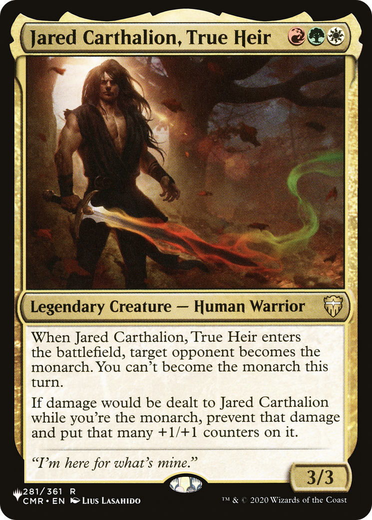Jared Carthalion, True Heir [The List] | Gamers Paradise