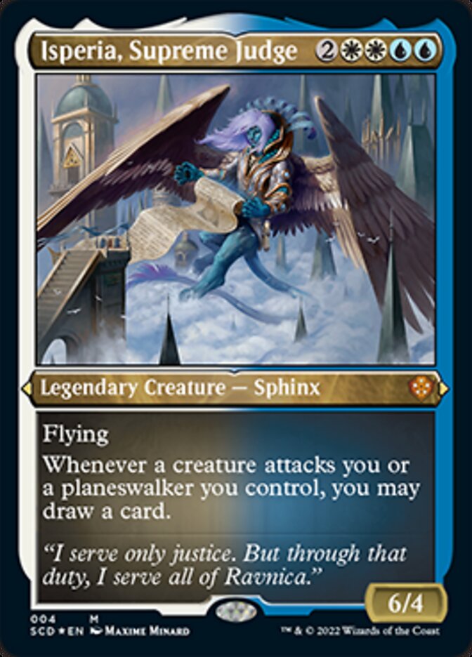 Isperia, Supreme Judge (Foil Etched) [Starter Commander Decks] | Gamers Paradise
