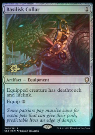 Basilisk Collar [Commander Legends: Battle for Baldur's Gate Prerelease Promos] | Gamers Paradise