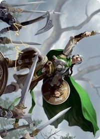 Maja, Bretagard Protector Art Card (Gold-Stamped Signature) [Kaldheim Art Series] | Gamers Paradise