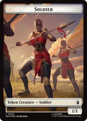 Goat // Soldier Double-Sided Token (Surge Foil) [Marvel Super Heroes Commander Tokens] | Gamers Paradise