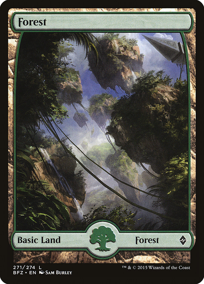 Forest (271) (Full Art) [Battle for Zendikar] | Gamers Paradise