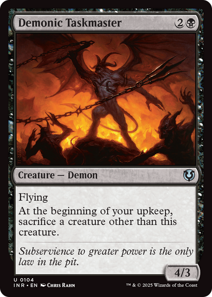 Demonic Taskmaster [Innistrad Remastered] | Gamers Paradise