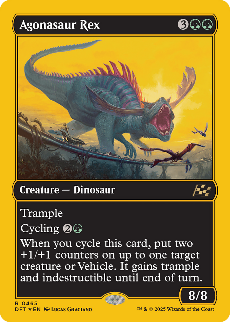 Agonasaur Rex (First-Place Foil) [Aetherdrift] | Gamers Paradise