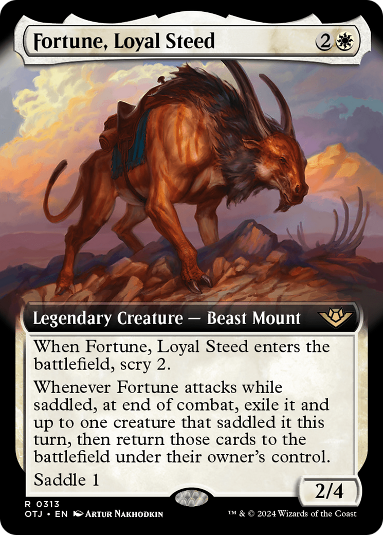 Fortune, Loyal Steed (Extended Art) [Outlaws of Thunder Junction] | Gamers Paradise