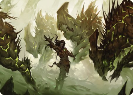 Ezuri's Predation Art Card [Commander Masters Art Series] | Gamers Paradise