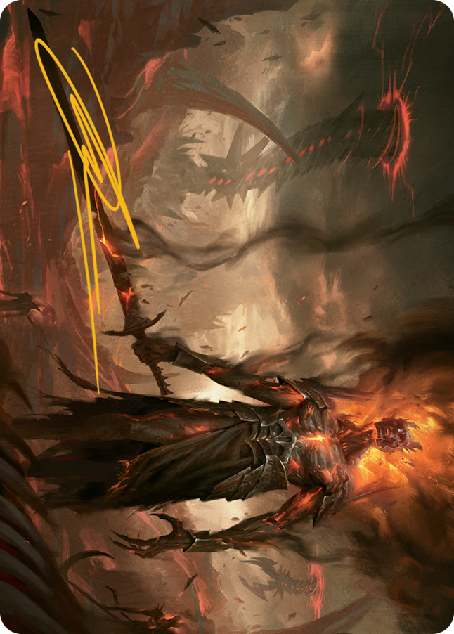 Ashen Reaper Art Card (Gold-Stamped Signature) [March of the Machine Art Series] | Gamers Paradise