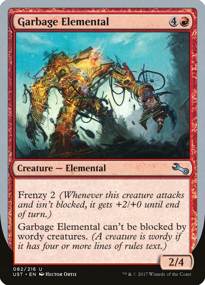 Garbage Elemental (2/4 Creature) [Unstable] | Gamers Paradise