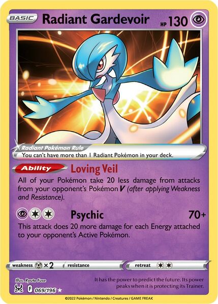 Radiant Gardevoir (069/196) [Prize Pack Series Three] | Gamers Paradise