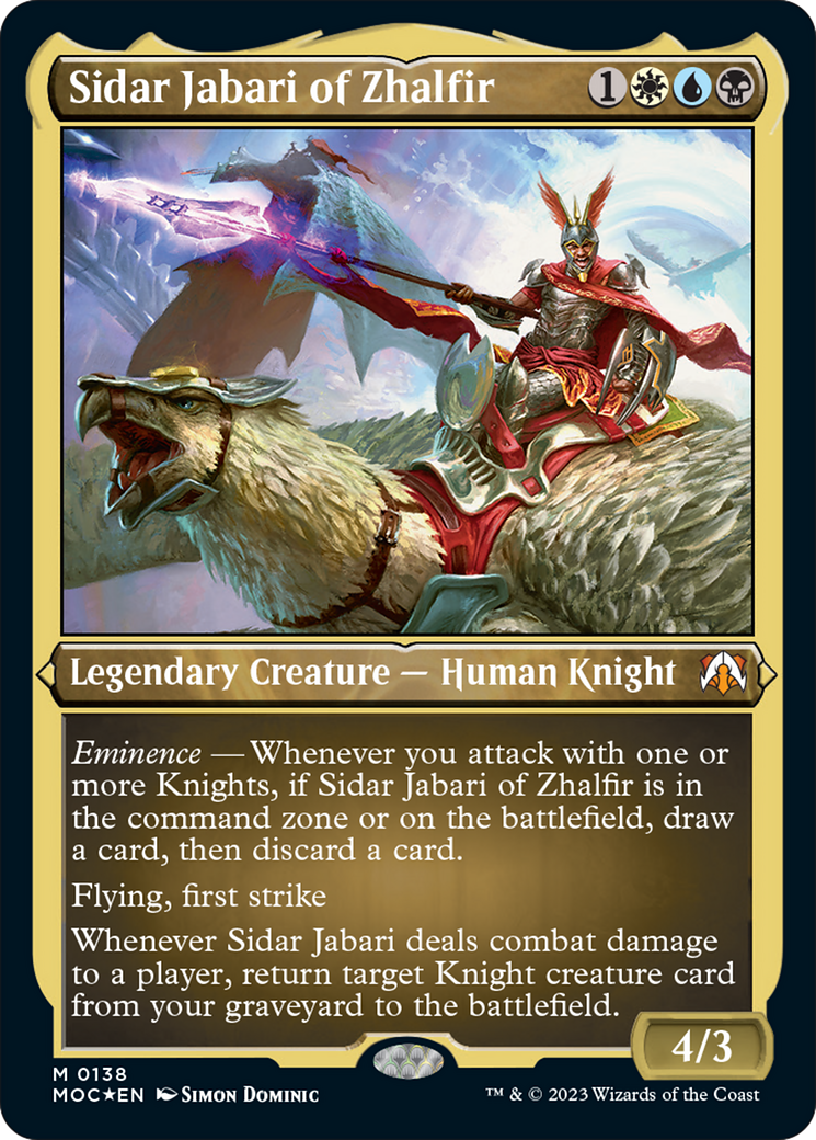 Sidar Jabari of Zhalfir (Display Commander) [March of the Machine Commander] | Gamers Paradise