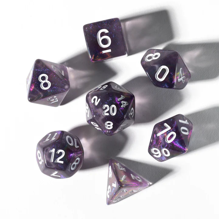 SIRIUS DICE: 7ct PolyDice Treasure Amethyst | Gamers Paradise