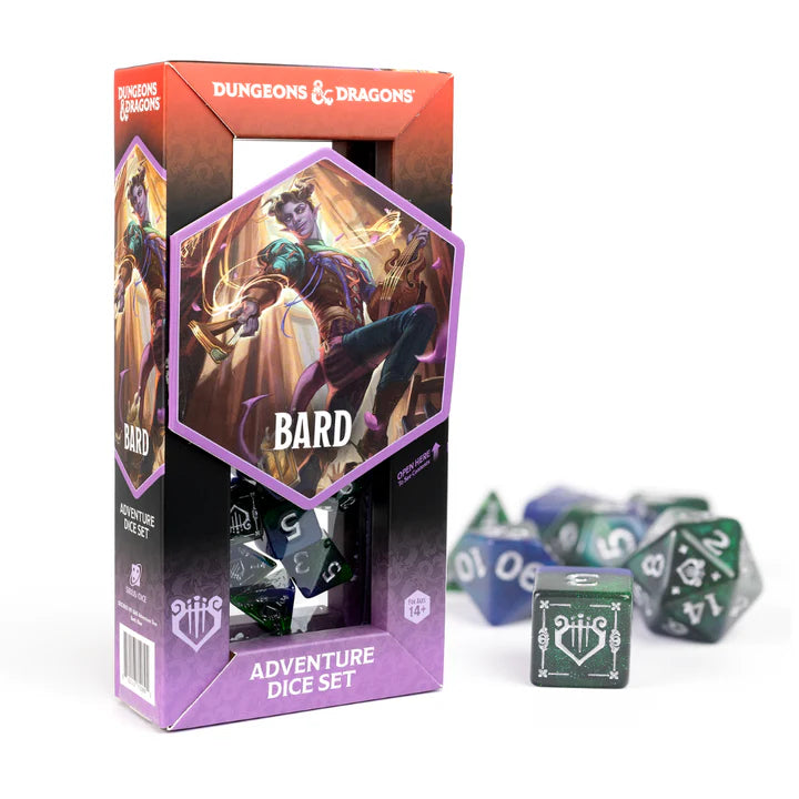 Dungeons & Dragons Adventure Dice - Bard: Blue / Green Dice | Sirius Dice | Gamers Paradise