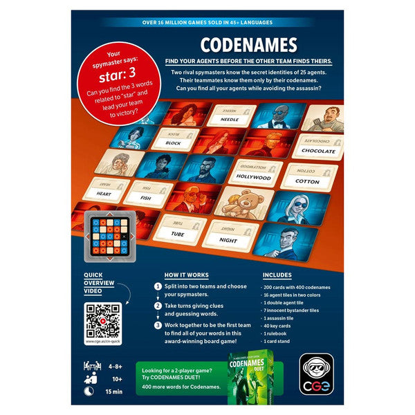 Codenames 2.0 | Gamers Paradise