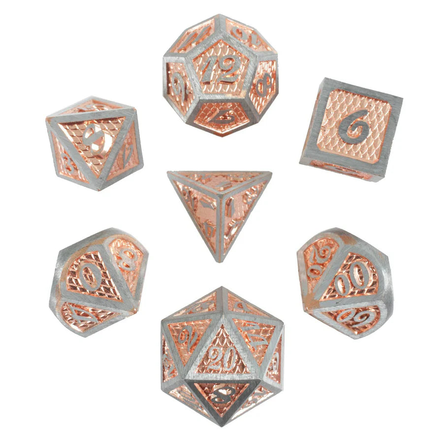 Copper Drake 7-Piece Metal Dice Set | Gamers Paradise