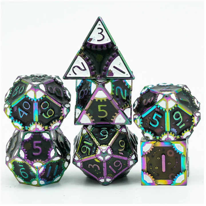 Foambrain Steampunk Dice: Dark Lord Set | Gamers Paradise