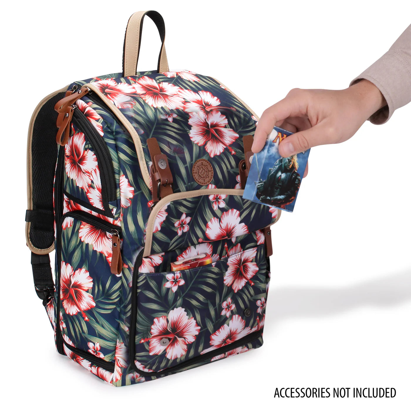 ENHANCE Full-Size Trading Card Storage Box Backpack for Playing Card Case TROPICAL DESIGNER EDITION | Gamers Paradise