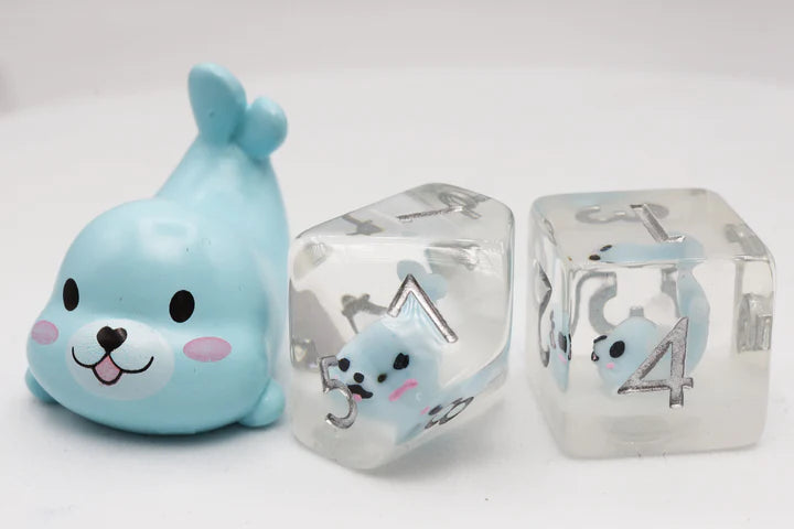 Foambrain RPG Dice: Blue Seal Set | Gamers Paradise