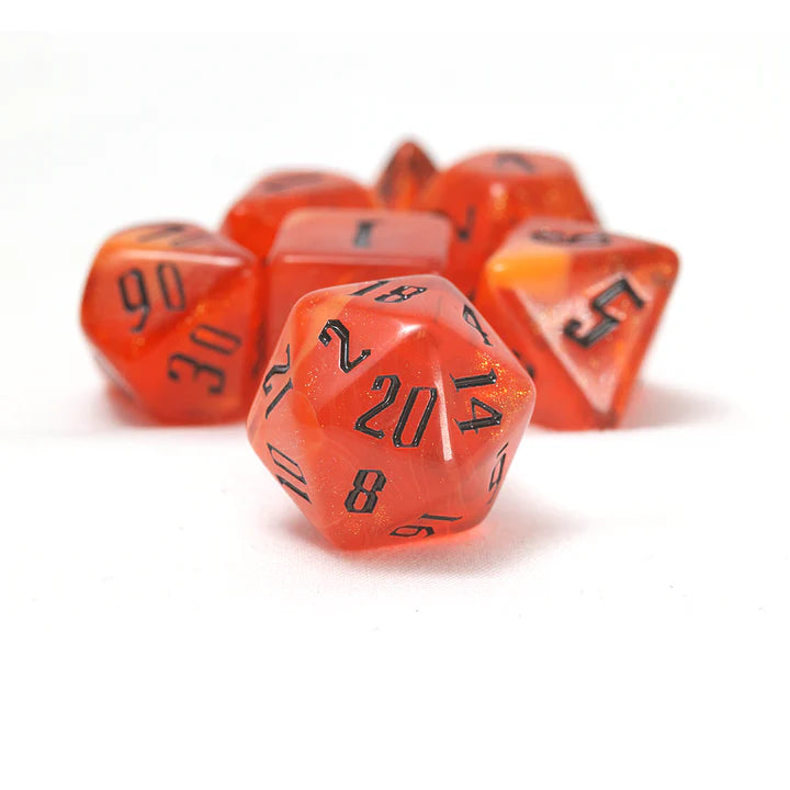 SIRIUS DICE: 7CT POLY DICE SET: FIRE NEBULA | Gamers Paradise