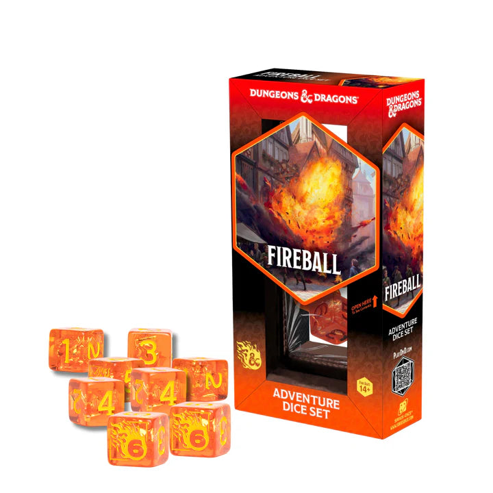 Dungeons & Dragons Adventure Dice - Fireball | Sirius Dice | Gamers Paradise