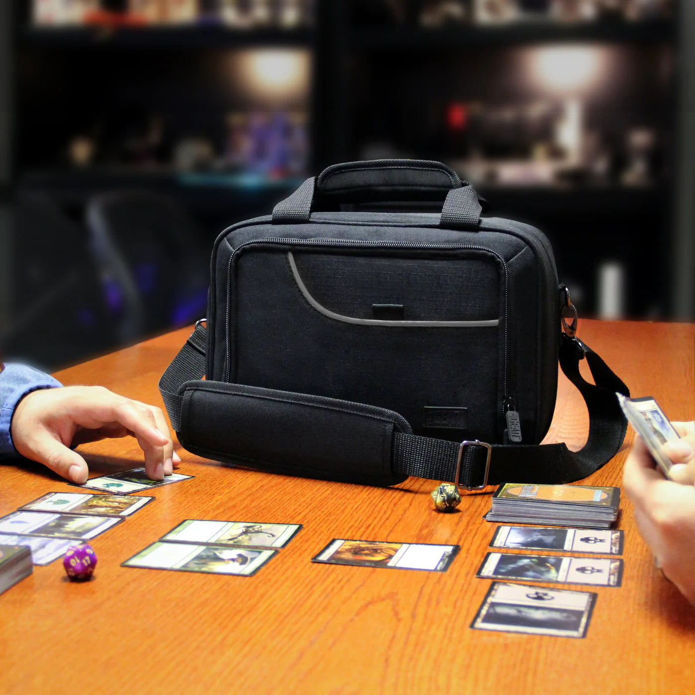 USA GEAR Magic the Gathering MTG Deck Travel Bag - Card Protector Bag with Strap | Gamers Paradise