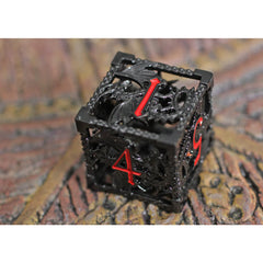 Khisanth's Claret Hollow Metal Dice Set | Gamers Paradise