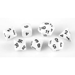 Ghost Set of 7 Metal Dice | Gamers Paradise