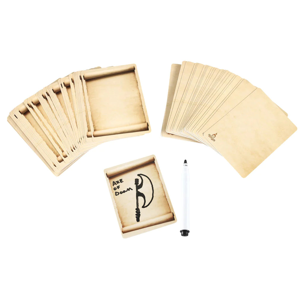 Blank Dry Erase Card Deck - Pack of 2 Decks of 54 | Gamers Paradise
